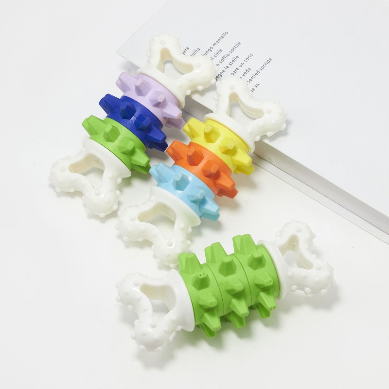nylon & tpr rattle bone dog toy, chew & play interactive toy nylon & tpr rattle bone dog toy, chew & play interactive toy