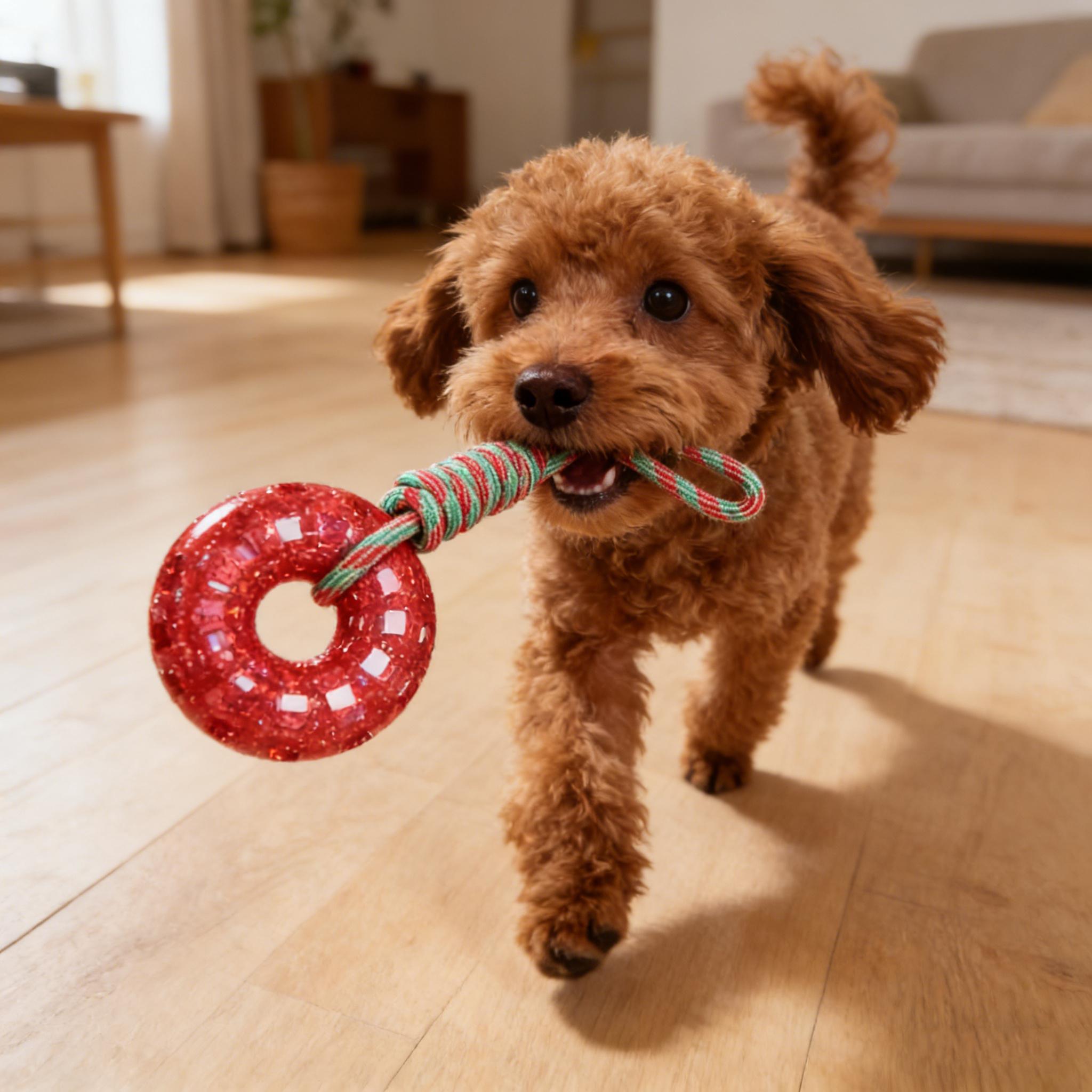 treat dispensing chew ring dog toy, tpr, interactive feeding ring treat dispensing chew ring dog toy, tpr, interactive feeding ring