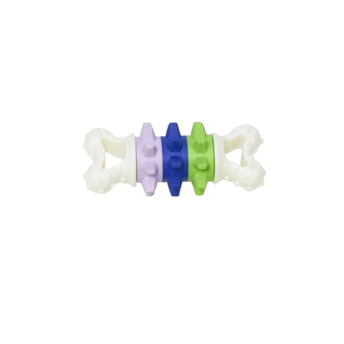 nylon & tpr rattle bone dog toy, chew & play interactive toy nylon & tpr rattle bone dog toy, chew & play interactive toy